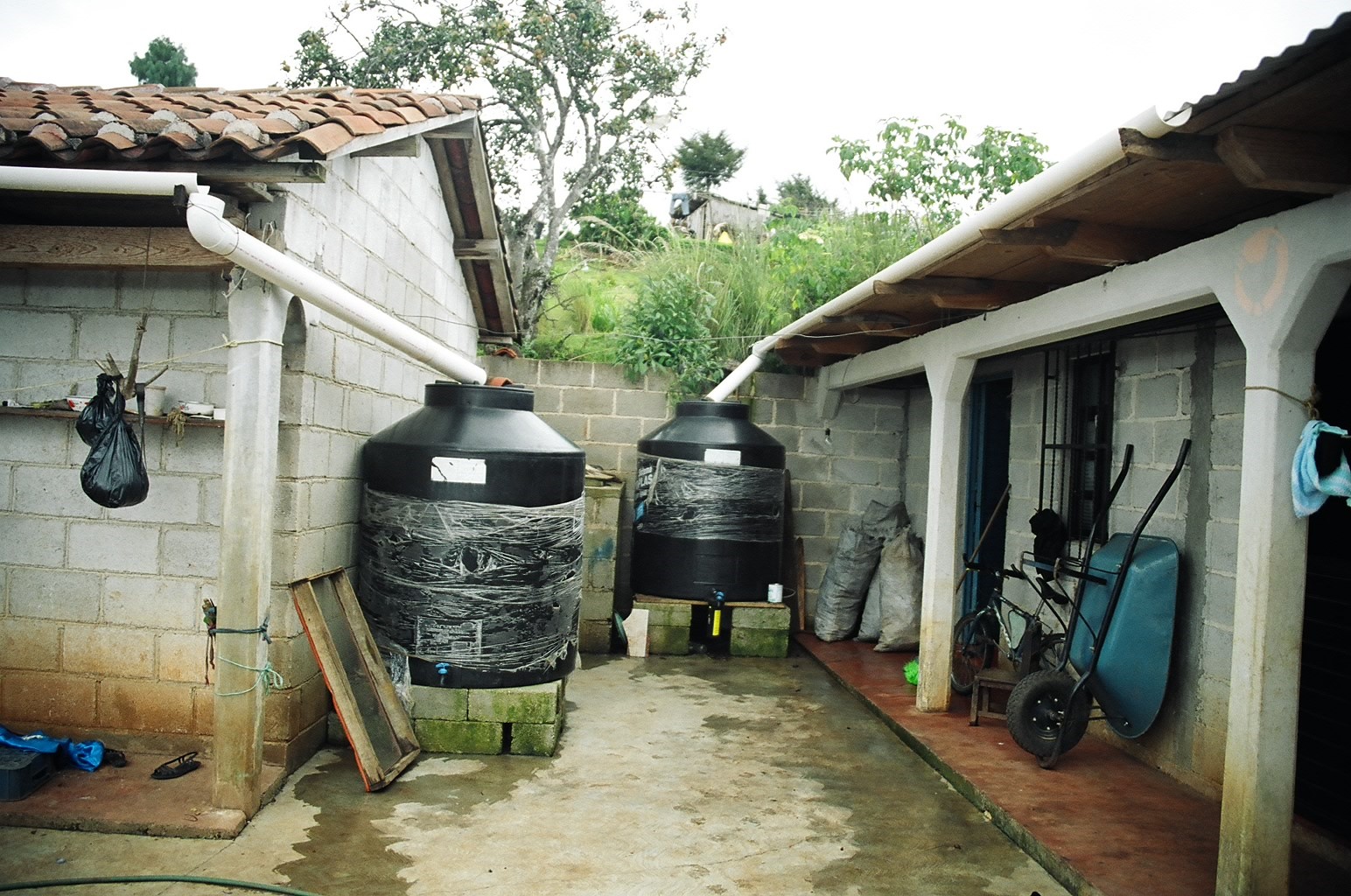 Cosecha de agua de lluvia en techos