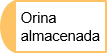 Orina almacenada