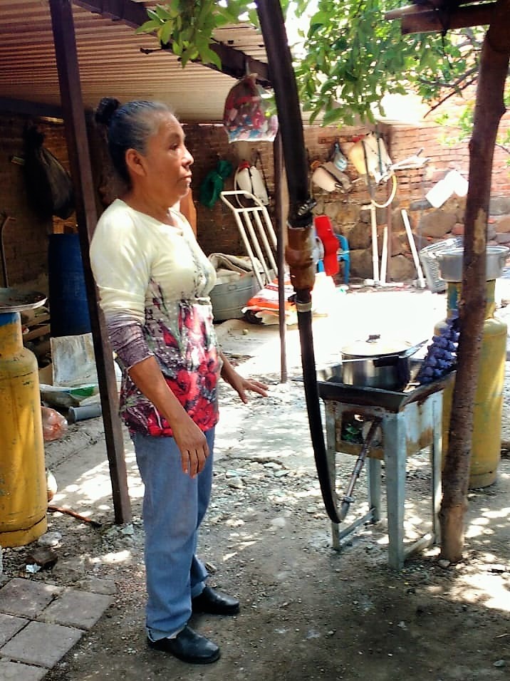 Uso de biogás para cocina familiar