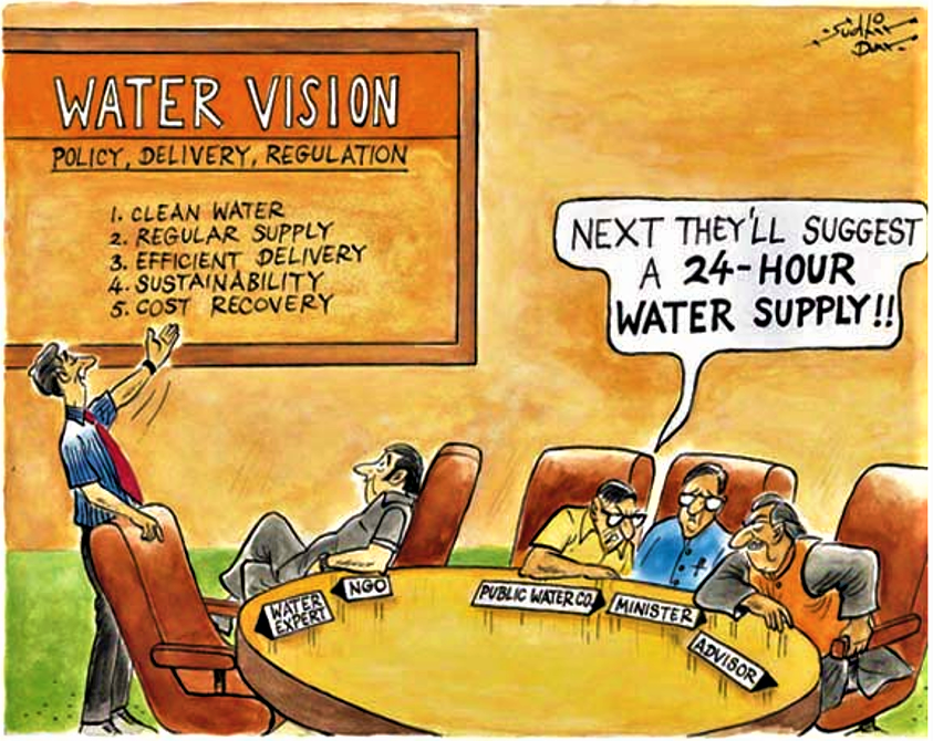 Appropriate management models are required to ensure that water and sanitation service delivery is sustained beyond the implementation of infrastructure projects. Source: WSP (2002)